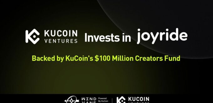 kucoin-ventures-invests-in-joyride-games,-inc.,-a-web3-publishing-platform-for-game-creators,-which-will-be-supported-by-kucoin’s-$100-million-creators-fund-–-financial-post